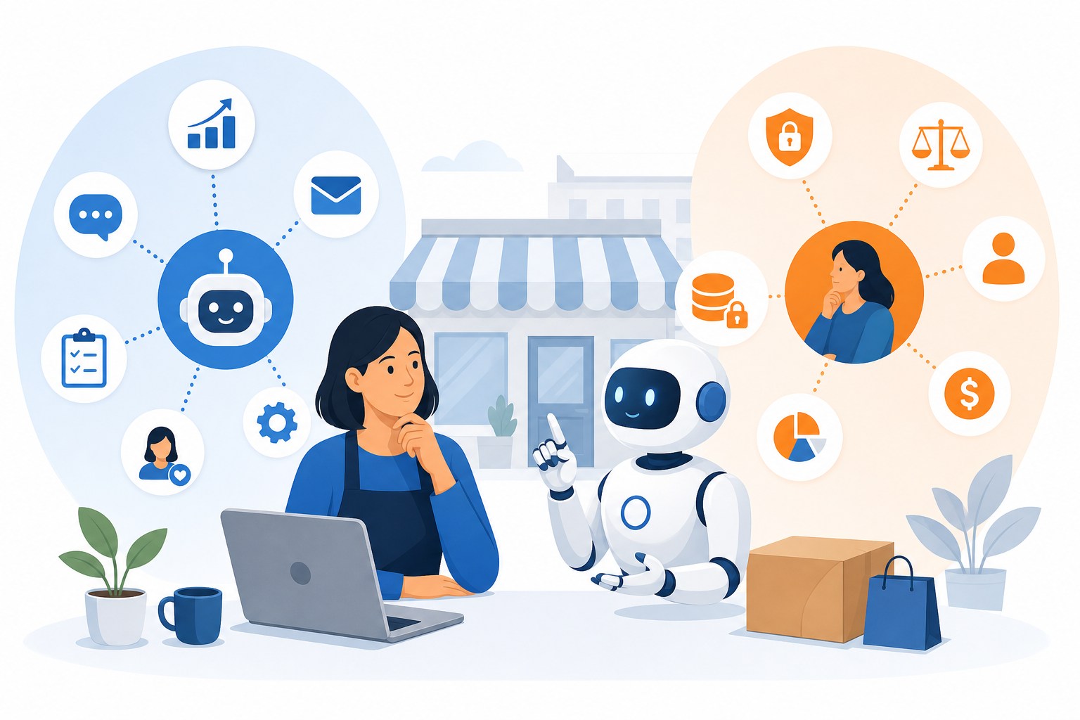 You are currently viewing AI Agents for Small Businesses: Uses & Key Tips